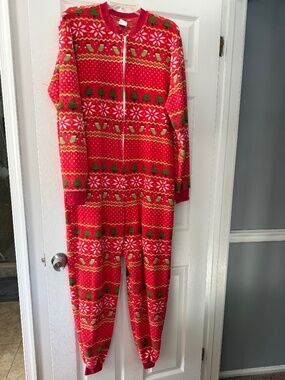 Holiday Flannel One-Piece Pajamas